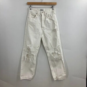 Agolde 90s cropped Jean white